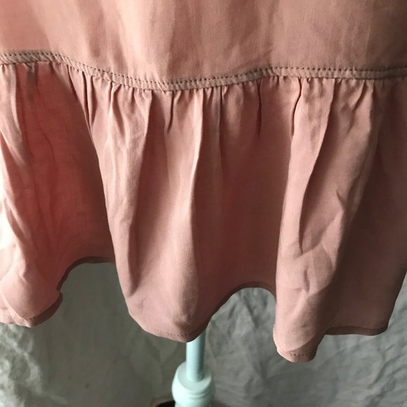 LOFT Super Fem Ruffle Raglan 3/4 Sleeve Shirt - Picture 3 of 5